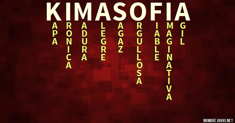 Acróstico kima sofia