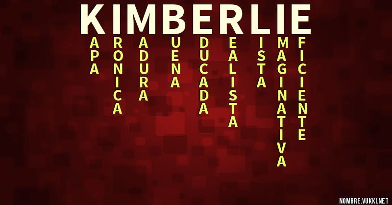 Acróstico kimberlie