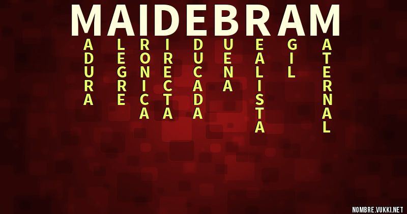 Acróstico maidebram