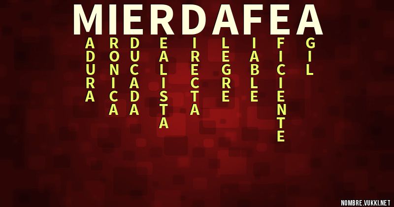 Acróstico mierda fea