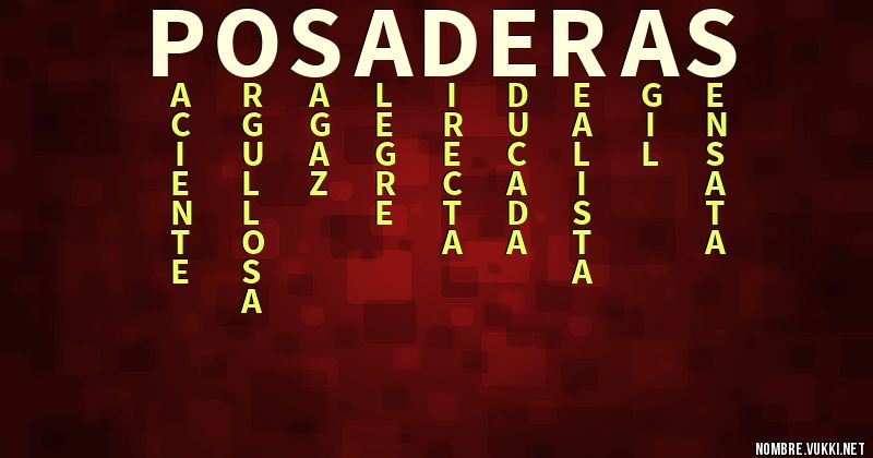 Acróstico posaderas