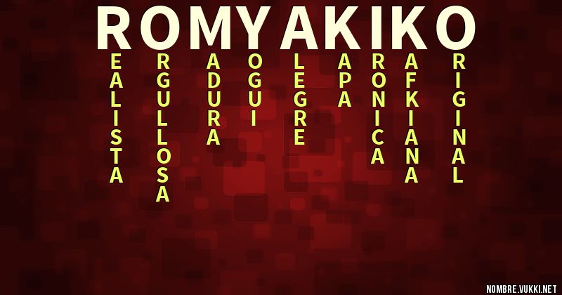 Acróstico romy akiko