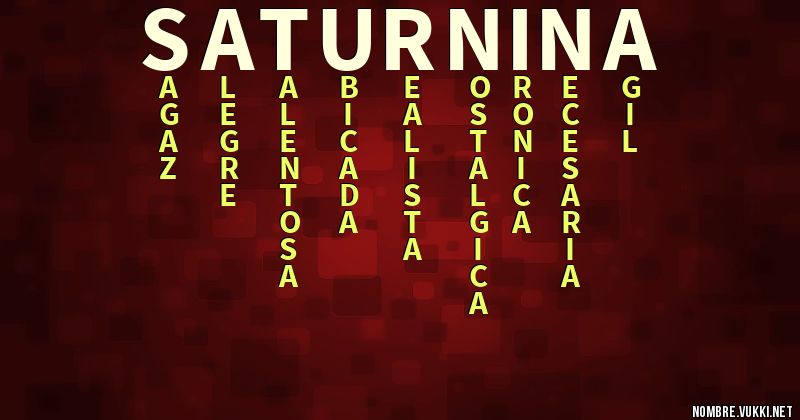 Qué significa saturnina