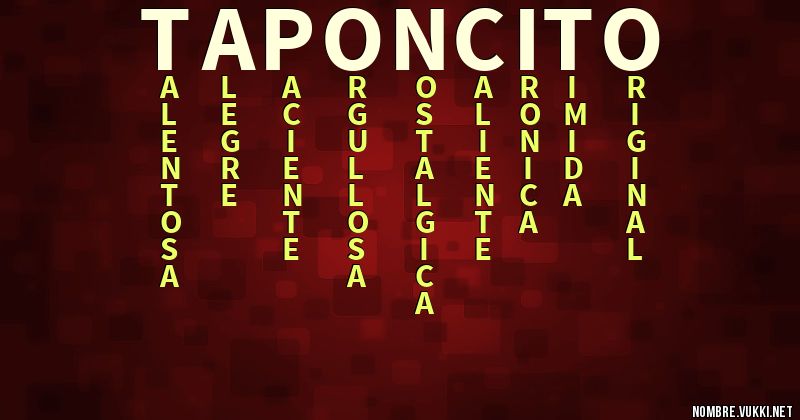 Acróstico taponcito