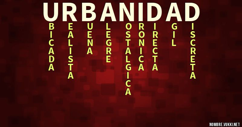 Acróstico urbanidad