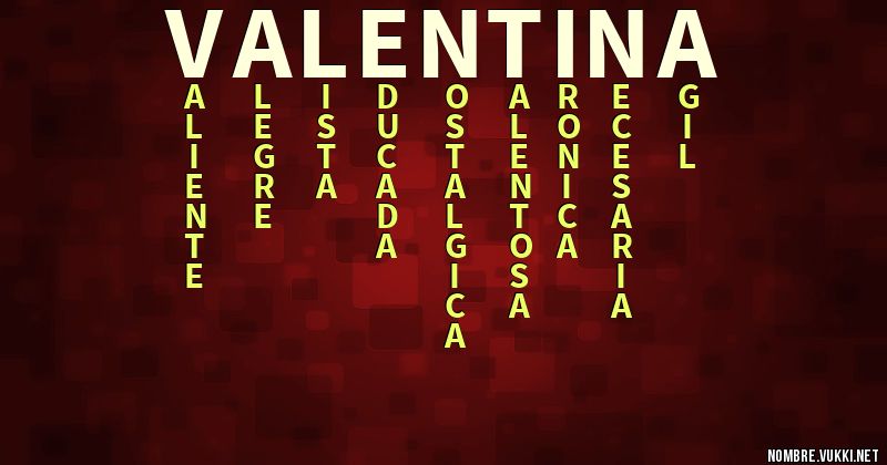 Acróstico valentina 12
