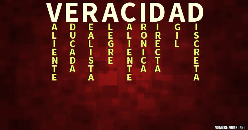 Acróstico veracidad