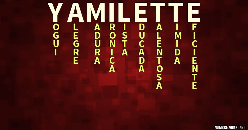 Acróstico yamilette