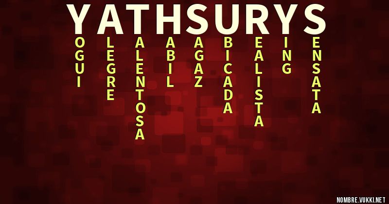 Acróstico yathsurys