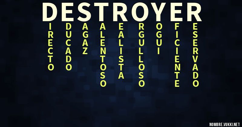 Acróstico destroyer