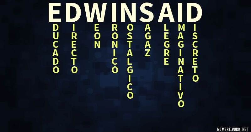 Acróstico edwin said