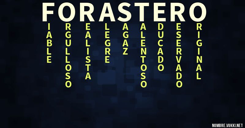 Acróstico forastero