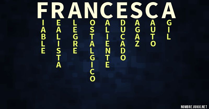 Acróstico francesca