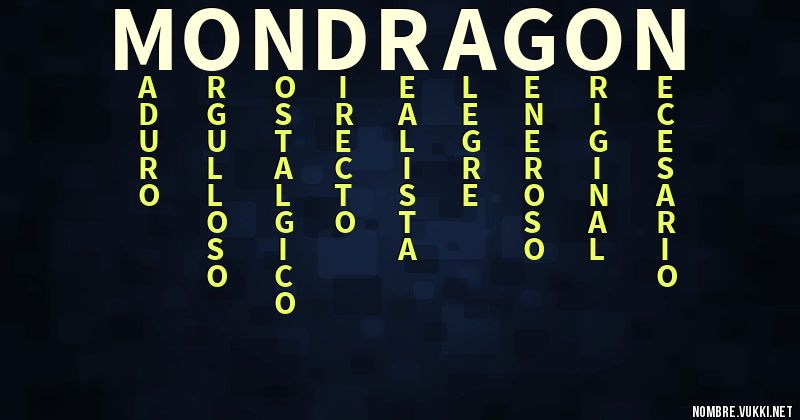 Acróstico mondragon