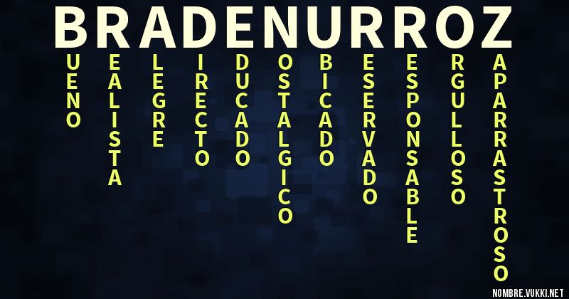 Acróstico braden urroz