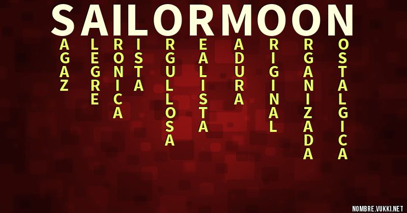 Acróstico sailor moon