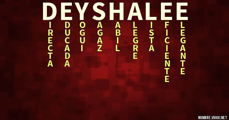 Acróstico deyshalee