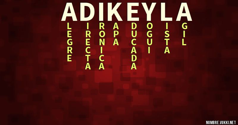 Acróstico adi keyla