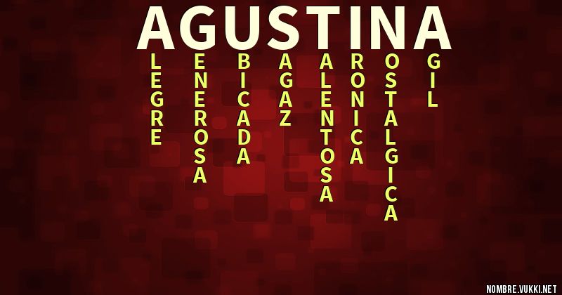 Acróstico agustína