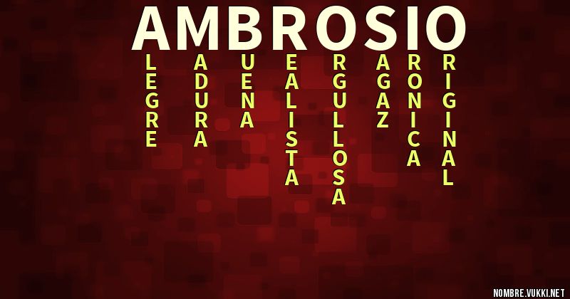 Acróstico ambrosio