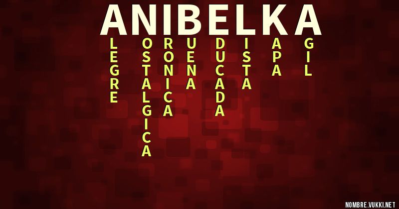 Acróstico anibelka
