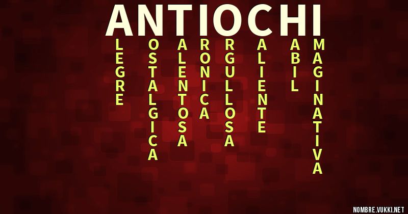 Acróstico antiochi