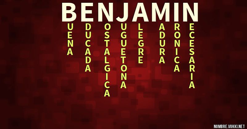 Acróstico benjamin´