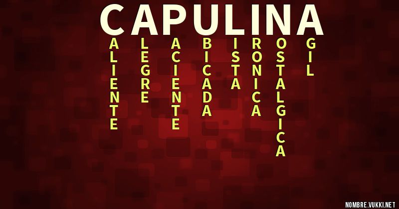 Acróstico capulina