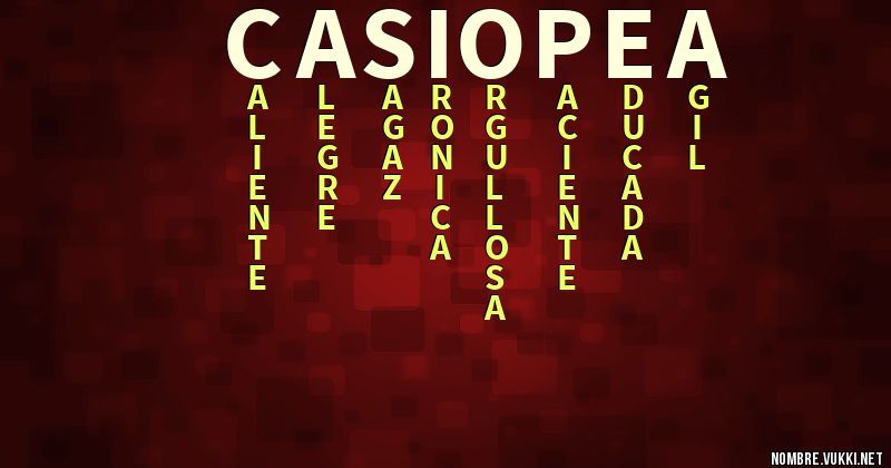 Acróstico casiopea