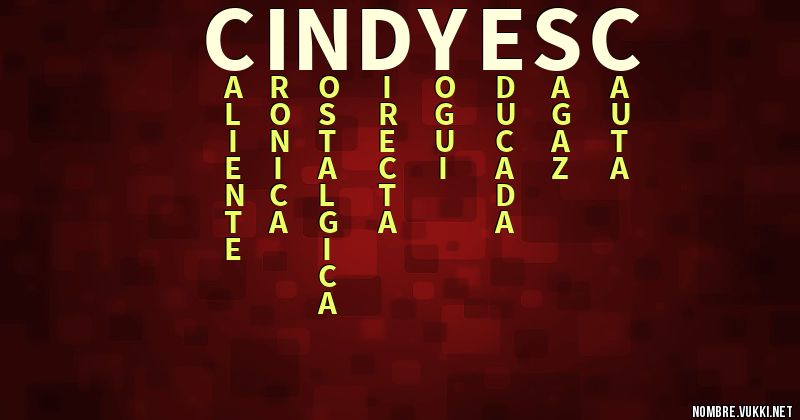 Acróstico cindy esc