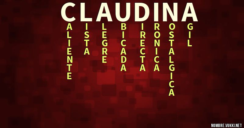 Acróstico claudina