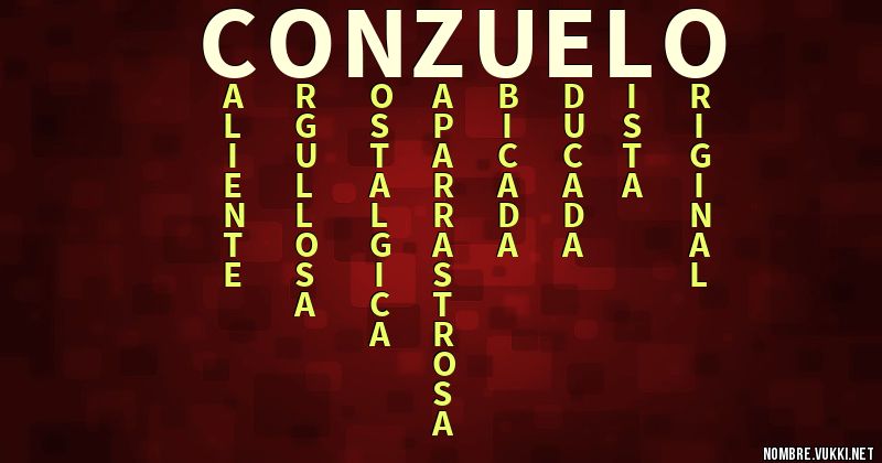 Acróstico conzuelo