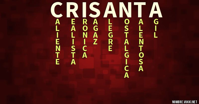 Acróstico crisanta