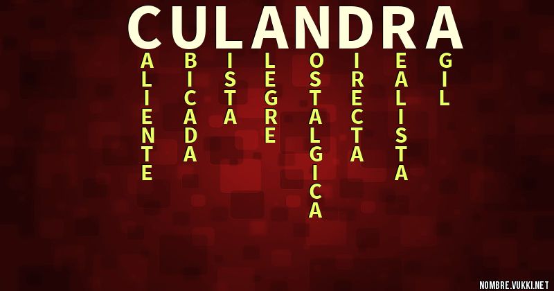 Acróstico culandra