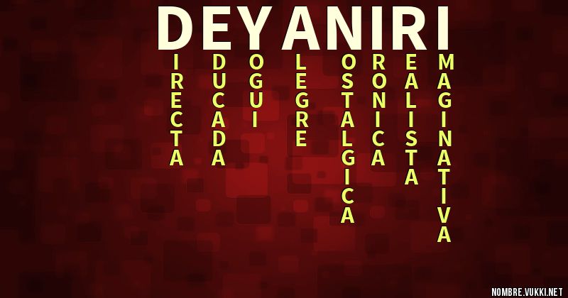 Acróstico deyaniri