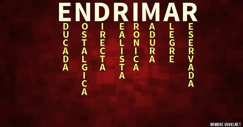 Acróstico endrimar