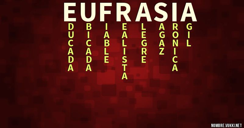 Acróstico eufrasia