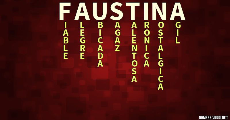Acróstico faustina