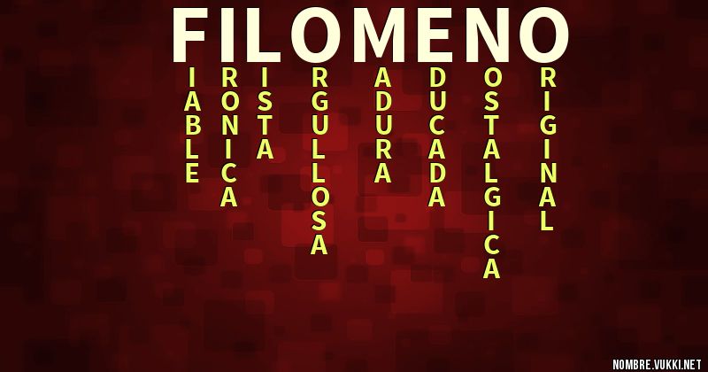 Acróstico filomeno