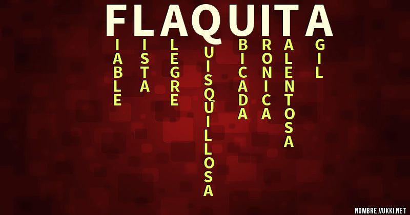 Acróstico flaquita