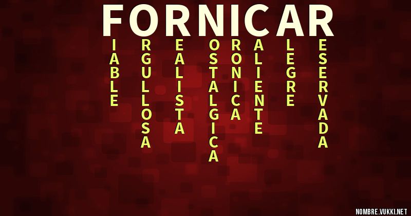 Acróstico fornicar