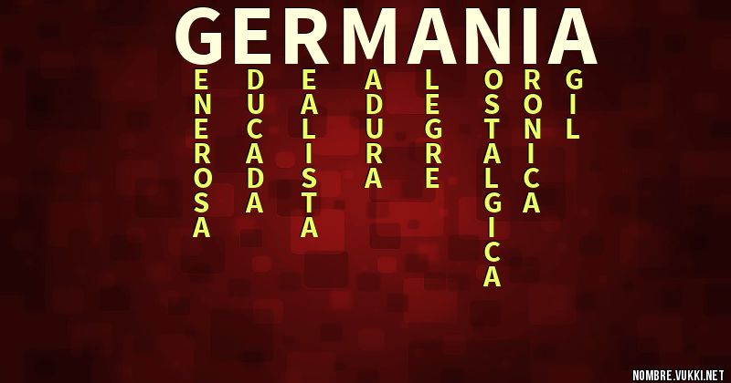 Acróstico germania