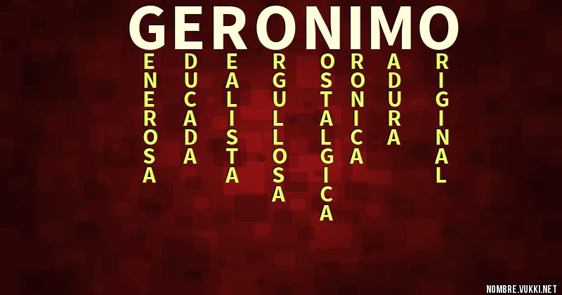 Acróstico geronimo