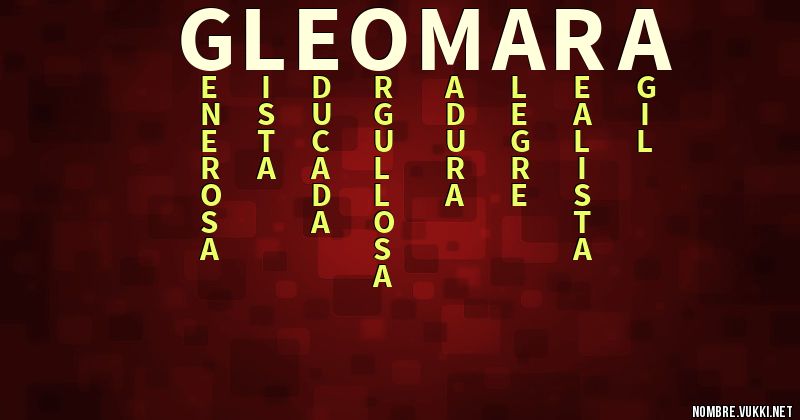 Acróstico gleomara