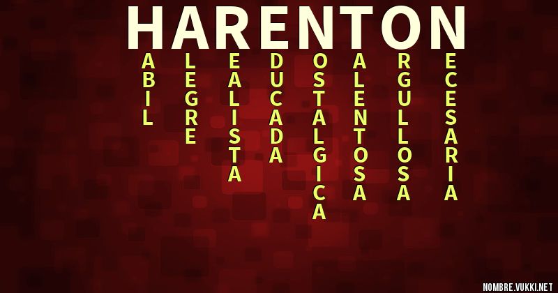 Acróstico harenton
