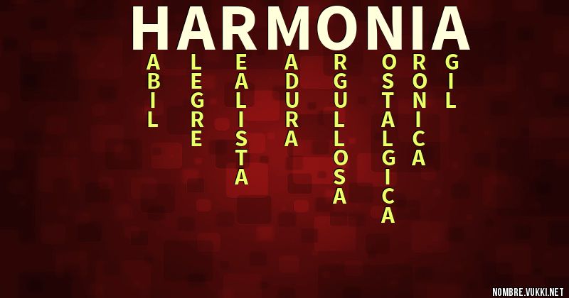 Acróstico harmonia