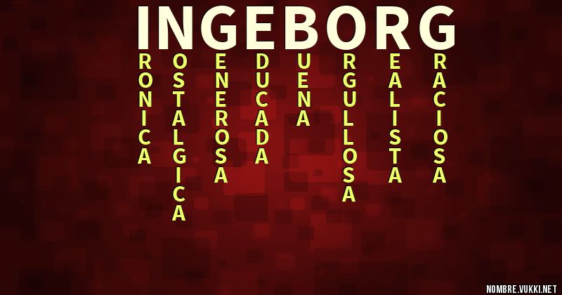 Acróstico ingeborg