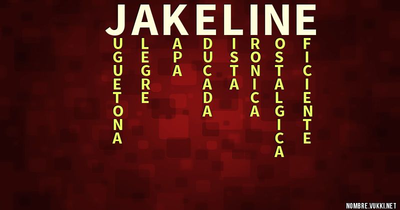 Acróstico jakeline