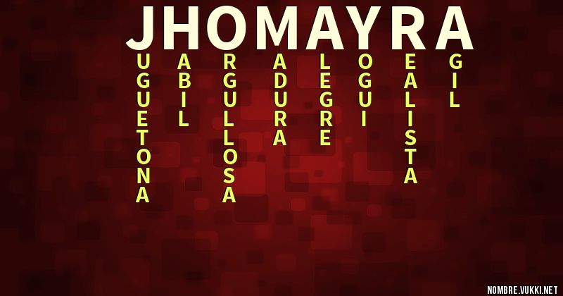 Acróstico jhomayra