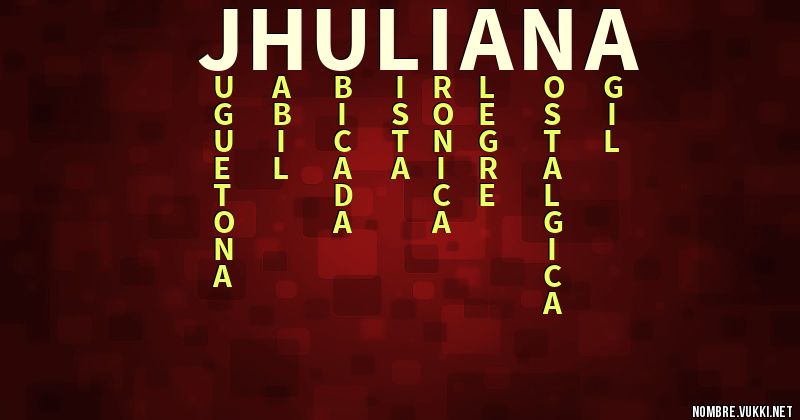 Acróstico jhuliana